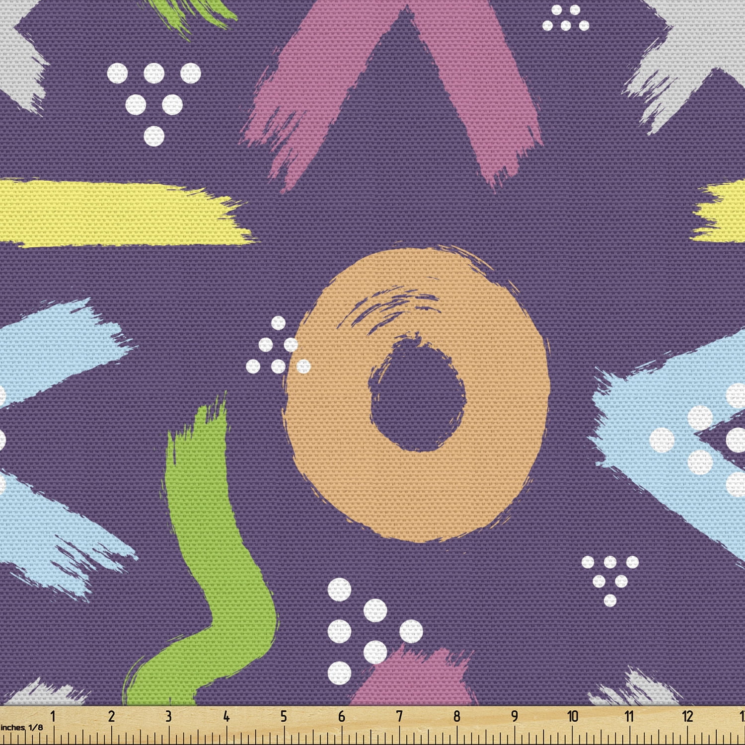 Curated visual reference: Gallery Detail: Modern Fabric By The Yard Rhythmic Abstract Brush Strokes With