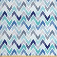 thumbnail image 1 of Ambesonne Modern Fabric by the Yard Upholstery, Seamless Doodle Style, 3 Yards, Blue and White, 1 of 4