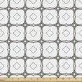 thumbnail image 1 of Modern Fabric by the Yard Upholstery, Geometrical Concept Concentric Rhombuses and Squares Along Stripes Abstract Art, Decorative Fabric for DIY and Home Accents, Multicolor by Ambesonne, 1 of 5