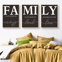 Modern Family Canvas Wall Art 3 Piece Set For Living Room & Bedroom Decor Prints,15.8 X 11.8 Inch