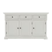 Modern Farm White Three Door Buffet Server