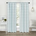 thumbnail image 1 of Modern Farmhouse 2 Piece Rod Pocket Large Buffalo Checkered Plaid Curtains - Assorted Colors & Sizes, 1 of 2