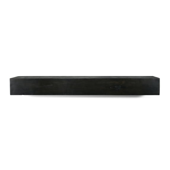 Modern Farmhouse 36 in. Midnight Black Mantel