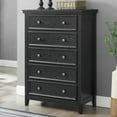 thumbnail image 1 of Modern Farmhouse 5 Drawer Dresser Chests, Dressers for Bedroom, Wood Rustic Tall Chest of Drawers Closet Organizer & Storage Clothes for Living Room, Hallway, 1 of 13