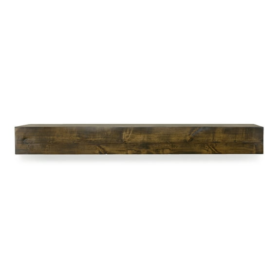 Modern Farmhouse 72 in. Dark Chocolate Mantel