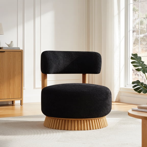 Modern 27.5", Fabric Material Polyester Frame, Manufactured Wood Frame, Manufactured Wood Back, for Living Room/Bedroom