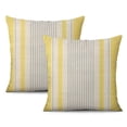thumbnail image 1 of Modern Farmhouse Grey & Beige Patchwork Pillow Covers 16x16inch - Pack of 2 for Couch & Bed, 1 of 7