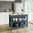 thumbnail image 1 of Twin Star Home 48" Modern Farmhouse Kitchen Island, Fontana Blue, 1 of 6
