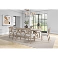 thumbnail image 1 of Martin Furniture Rectangular Kitchen Table With Eight Chairs in Light Tan Wood, 1 of 11