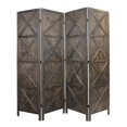 thumbnail image 1 of Modern Farmhouse Rustic Four Panel Room Divider Screen, 1 of 8