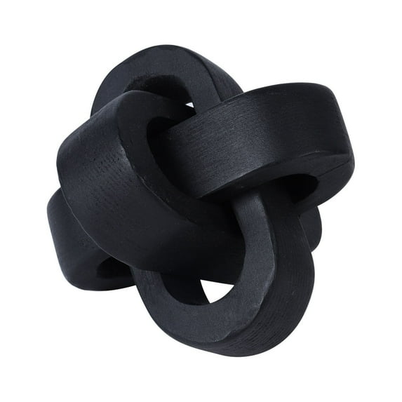 Modern Farmhouse Shelf Decor Decorative Hand Carved Wood Knot For Coffee Table Tiered Tray Rustic Farmhouse Boho Wood Chain Link Decor 3 Link Chain