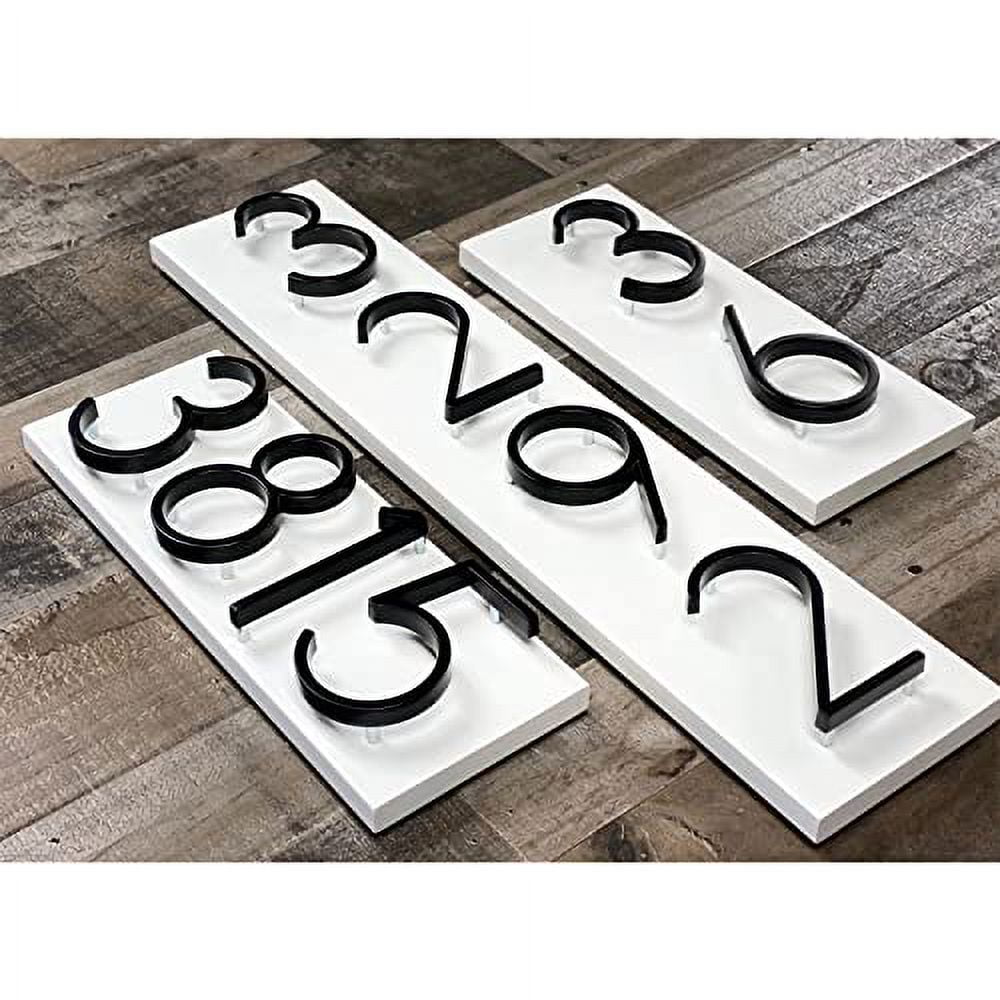 Modern Farmhouse Shiplap Address Sign, Black House Numbers, Address ...