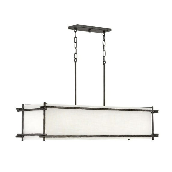 Modern Farmhouse Six Light Chandelier-Forged Iron Finish Bailey Street Home 81-Bel-3088111