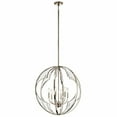 thumbnail image 1 of Modern Farmhouse Six Light Chandelier-Polished Nickel Finish Bailey Street Home 147-Bel-2279086, 1 of 6