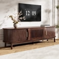 thumbnail image 1 of Modern Farmhouse TV Stand for 75" TVs, Wood Entertainment Center with Storage Cabinet, TV Console Table for Living Room, Bedroom, 1 of 24