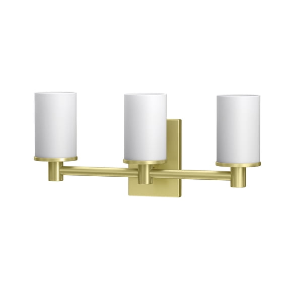 Gatco 1707 Modern Farmhouse Triple Sconce, Brushed Brass