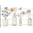 thumbnail image 1 of Modern Farmhouse Wall Decor Art, Farmhouse Floral Wall Art, Rustic Farmhouse Canvas Wall Art for Living Room Bedroom, Fall Flower in Bottles Vintage Canvas Art for Country Room Decor 12x18 Inches, 1 of 11