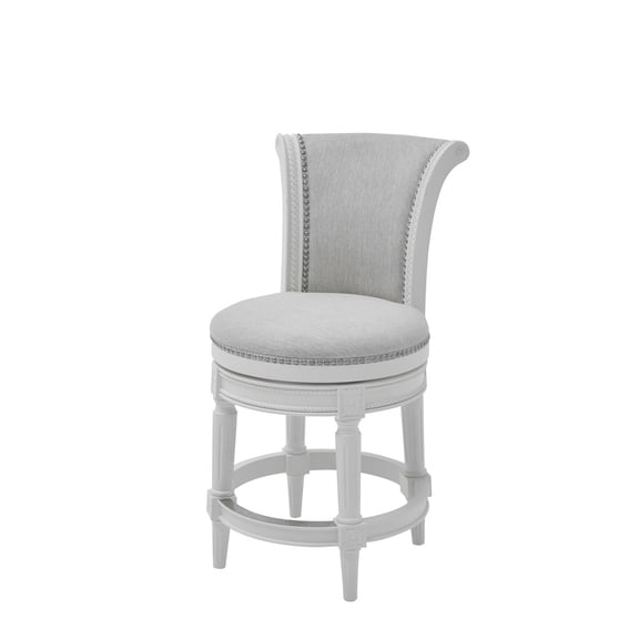Modern Farmhouse White Counter Height Bar Stool