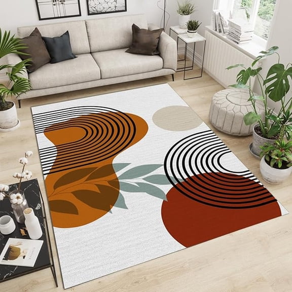 Modern Fashion Home Decor Kids Area Rug, Cartoon Night Scene Golden Moon Star Cloud Blue Living Room Rug, Soft Easy Clean Durable Foldable Mat For Bedroom Entryway Kitchen 2x3ft