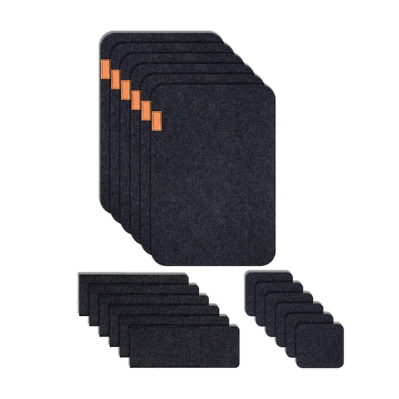 Modern Felt Table Mats Set of 6 Stain Washable Placemats for Family Gatherings and Parties