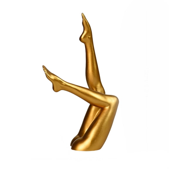 Modern Female Leg Sculpture for Desk and Shelf Display Abstract Resin Statue for Office Home Holiday Table Decoration