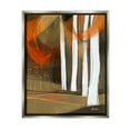 thumbnail image 1 of Modern Field Landscape Trees Abstract Painting Luster Gray Framed Art Print Wall Art, 1 of 6