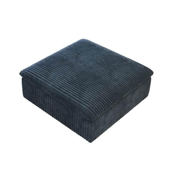 Modern Down Filled Sigle Middle Seat, Cloud Modular Sectional Sofa, Contemporary American Wide Deep Seat Couches for Living Room Apartment and Bedroom,No Assembly Required,Blue