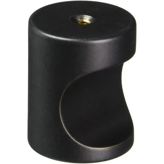 Modern Finger Cabinet Pull, Flat Black - Small