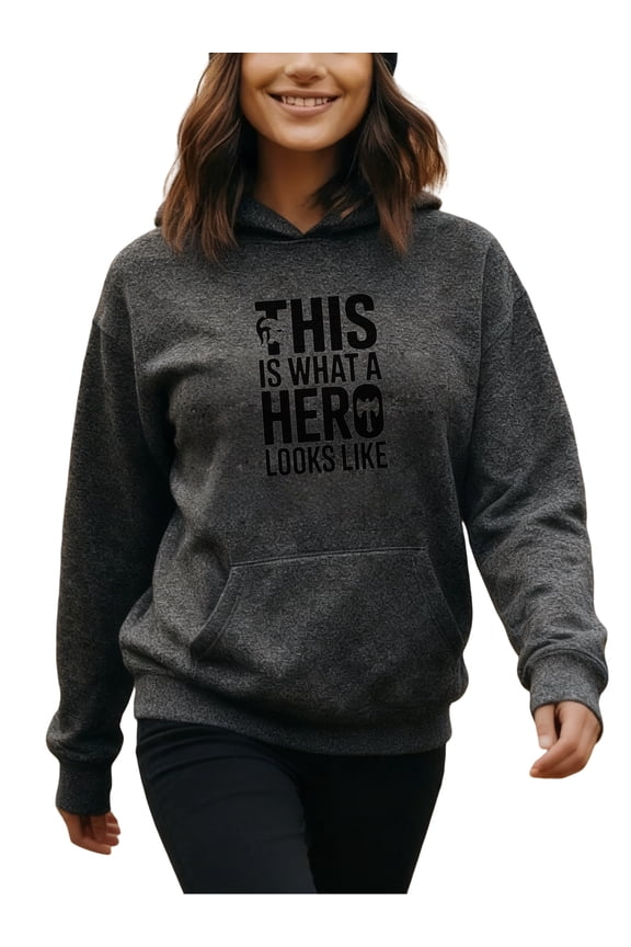 Modern Firefighter Hoodie for Men and Women, Unisex Pullover Hooded Sweatshirt, Comfortable Cotton Poly Blend, Casual Everyday Wear