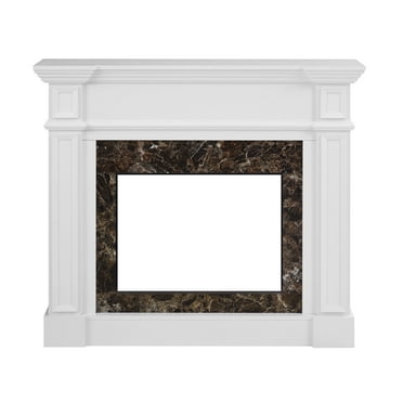 Modern Fireplace Mantel Decorative Surround Design 45.6"W*11.8"D*40"H Compact Space Saver Home Decor (NOT INCLUDED)