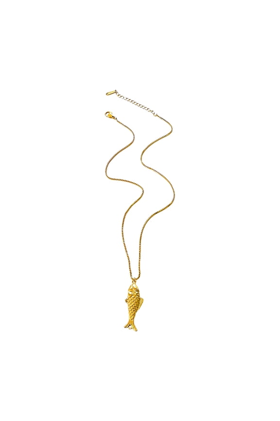 Modern Fish Necklace Stainless Steel Handmade Adjustable Jewelry Her Day To Night Versatile Accessory