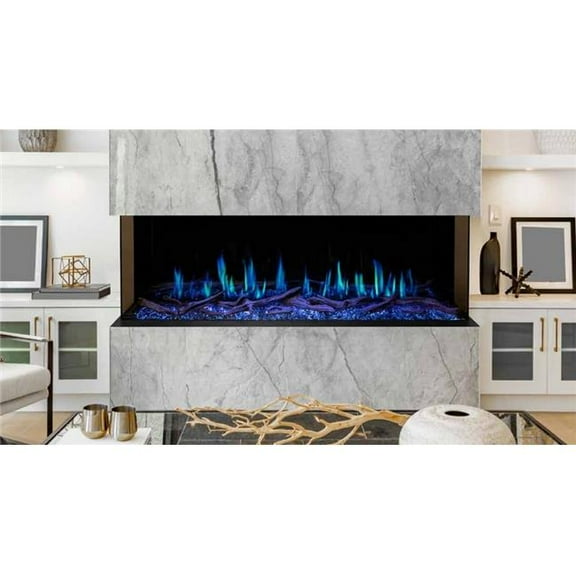 Modern Flames OR100-MULTI 100 in. Orion Multi Heliovision Multi-Sided Electric Fireplace