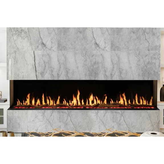 Modern Flames Orion Multi Built-In/Wall Mounted Smart Virtual Electric Fireplace with Real Flame Effect