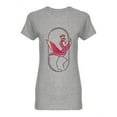 thumbnail image 1 of Modern Flamingo Queen Shaped T-Shirt Women -Image by Shutterstock, Female Small, 1 of 2