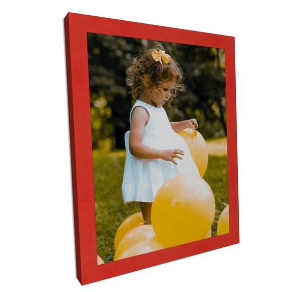 Modern Flat Red Picture Frame Gallery Wall Hanging