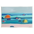thumbnail image 1 of Modern Floating Beach Buoys Coastal Painting Unframed Art Print Wall Art, 1 of 6
