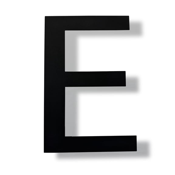 Modern Floating House Number , Premium Stainless Steel, 10 Inch, with Nail Kit for Address or Mailbox Signage/Letter E
