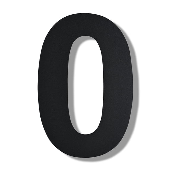 Modern Floating House Number , Premium Stainless Steel, 10 Inch, with Nail Kit for Address or Mailbox Signage/Number 0