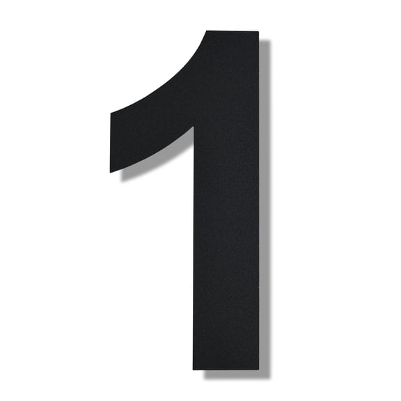 Modern Floating House Number , Premium Stainless Steel, 10 Inch, with Nail Kit for Address or Mailbox Signage/Number 1