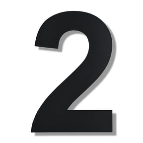 Modern Floating House Number , Premium Stainless Steel, 10 Inch, with Nail Kit for Address or Mailbox Signage/Number 2