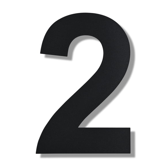 Modern Floating House Number , Premium Stainless Steel, 10 Inch, with Nail Kit for Address or Mailbox Signage/Number 2