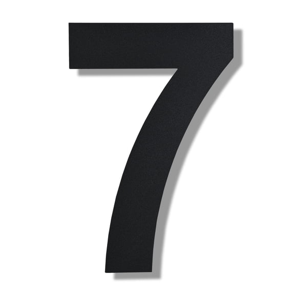 Modern Floating House Number , Premium Stainless Steel, 10 Inch, with Nail Kit for Address or Mailbox Signage/Number 7
