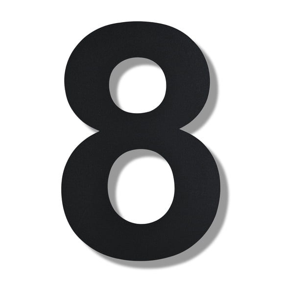 Modern Floating House Number , Premium Stainless Steel, 10 Inch, with Nail Kit for Address or Mailbox Signage/Number 8