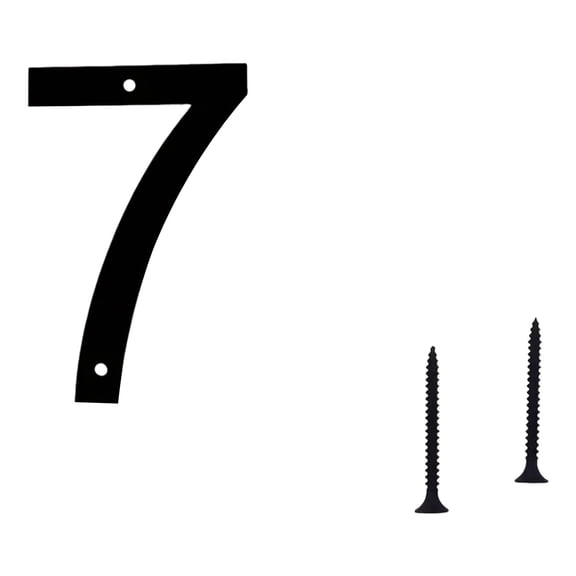 Modern Floating Houses Number,Metal Modern Houses Number,Garden Door Mailbox Decors Numbers with Nails Set,Coated Black