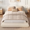 Soft Box Box Spring Neche Full Upholstered Platform Bed Frame - 51