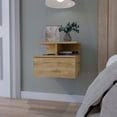thumbnail image 1 of Modern Floating Design - Easy Wall - Mounting Storage - Bedroom Use - Ample Space for Necessities, 1 of 4