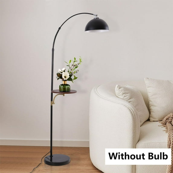 Modern Floor Lamp with Shelves Living Room Bedroom Floor Light Standing Lamp Without Bulb