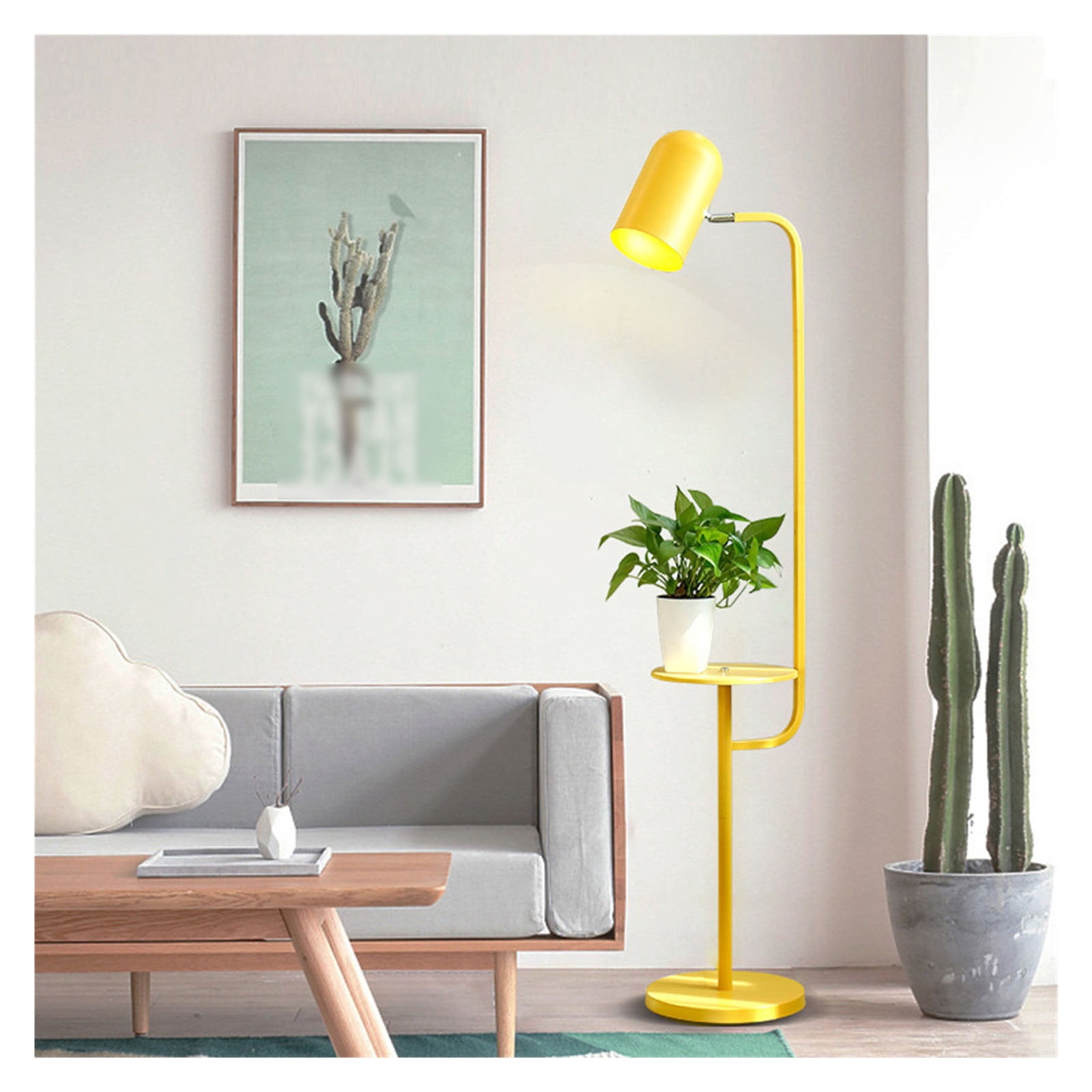 Moderne Abc Modern Floor Lamp with Tray Table, 180° Adjustable Light Head - Walmart.com