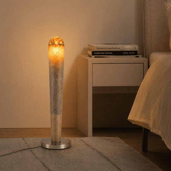 Modern Floor Lamps Sculpture Accent Light, Molten Glow Floor Lamp Light, Bedroom Floor Lamp with Remote, Molten Hot Ember Soft LED Lamp for Bedroom Nook Gifts for Friend