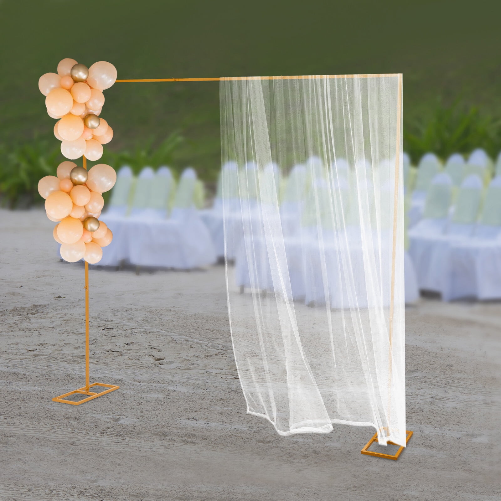 Modern Floor Standing Gold Square edding Backdrop Stand for ...